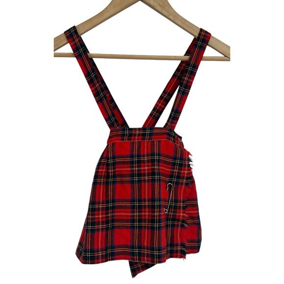 Vintage Red Tarragon Plaid Kilt 2T Teachers Pet Canada Union Made - Picture 1 of 5